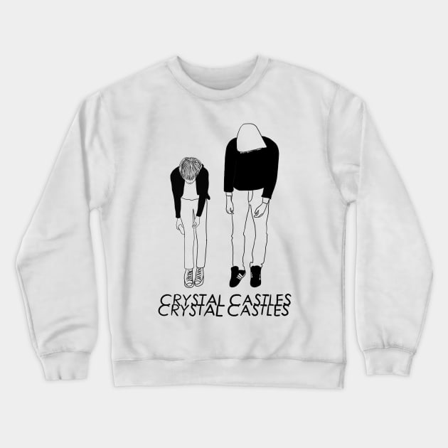 Crystal Castles line art Crewneck Sweatshirt by Cyniclothes